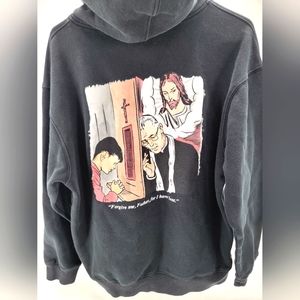 Full Send Black Hoodie Mens Size Large Priest Forgive Me Father For I Have Sent